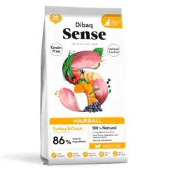 Dibaq Sense Hairball Grain Free Adult Pavo y Pato pienso para gatos
