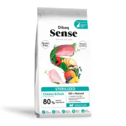 Dibaq Sense Sterilized Grain Free Adult Pollo y Pato pienso para gatos