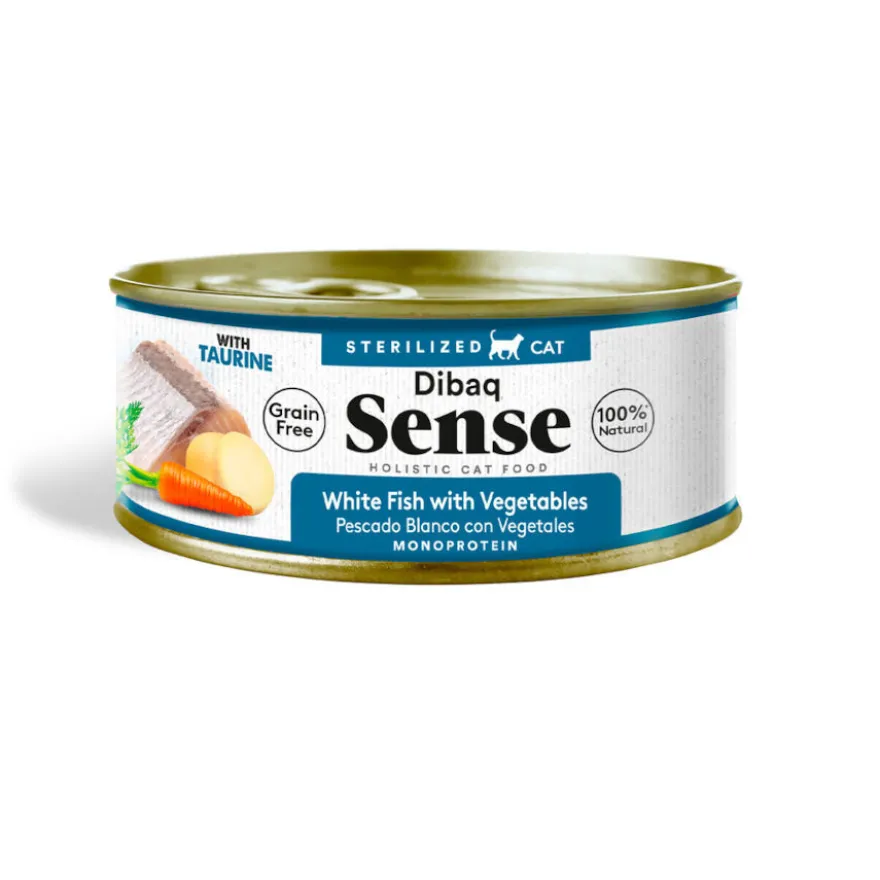 Dibaq Sense Sterilized Grain Free Pescado Blanco con Vegetales latapara gatos
