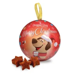 DoggyeBag Bola de Navidad con snacks para Perros