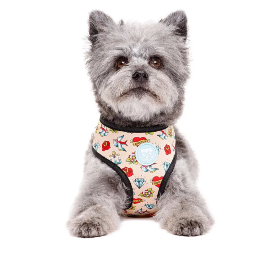 Dukier Arnés Reversible Estampado Tattoo para perros
