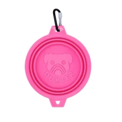 Dukier Bebedero Rosa Plegable para perros