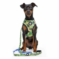 Dukier Camo Arnés Reversible Estampado Camuflaje para perros