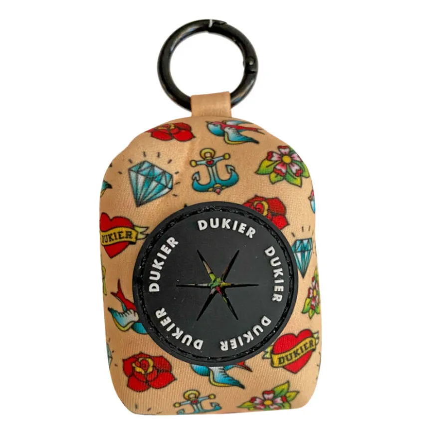 Dukier Tattoo Porta Bolsas con Enganche para perros