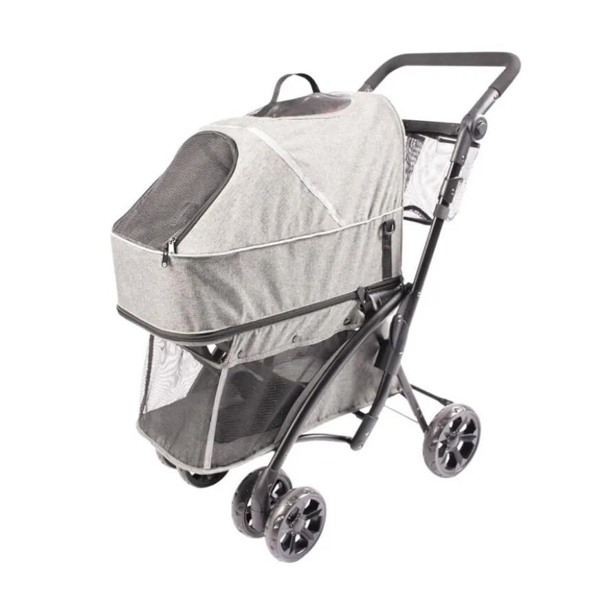 Duvoplus Carrito de Paseo Deluxe para perros y gatos