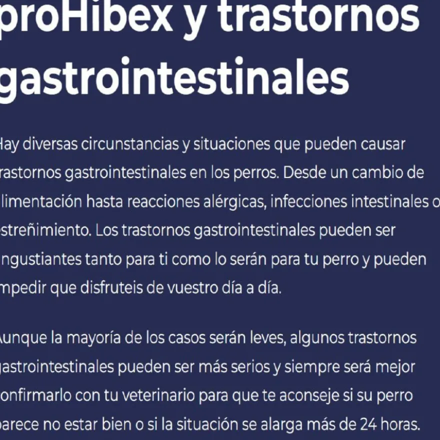 Ecuphar Prohibex Suplemento Gastrointestinal para perros