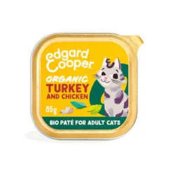Edgard & Cooper Adult Pavo y Pollo Ecológico en Paté tarrina para gatos