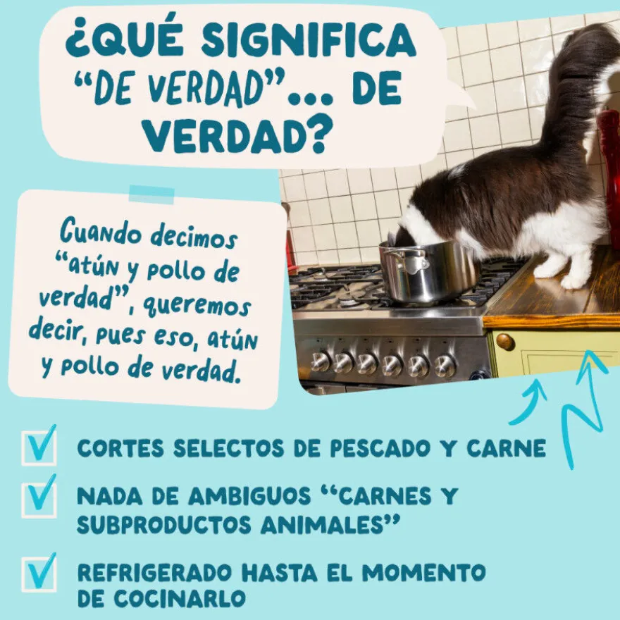 Edgard & Cooper Atún y Pollo sobre en salsa para gatos