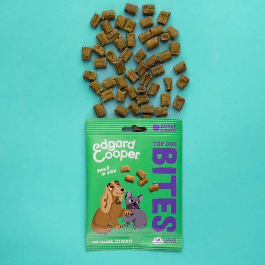 Edgard & Cooper Bocaditos Mini de Manzana snack para perros