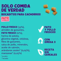 Edgard & Cooper Bocaditos Mini de Pato y Pollo para cachorros