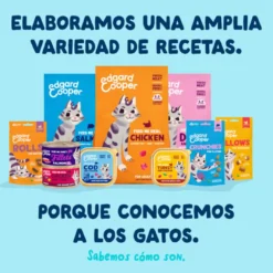 Edgard & Cooper Filetes de Atún y Calamar en Caldo lata para gatos