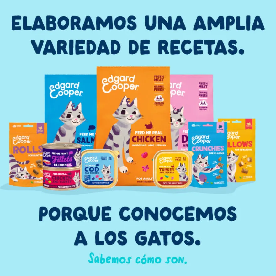 Edgard & Cooper Filetes de Atún y Calamar en Caldo lata para gatos