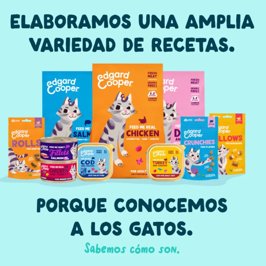Edgard & Cooper Filetes de Atún y Gambas en Caldo lata para gatos