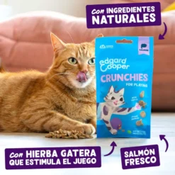 Edgard & Cooper Galletas Crunchies Salmon para gatos