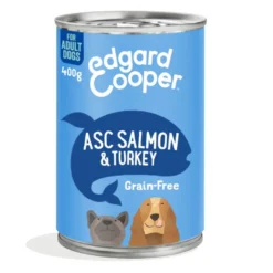 Edgard & Cooper Grain Free Salmón y Pavo lata para perros