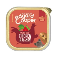Edgard & Cooper Senior Pollo y Salmón tarrina para perros