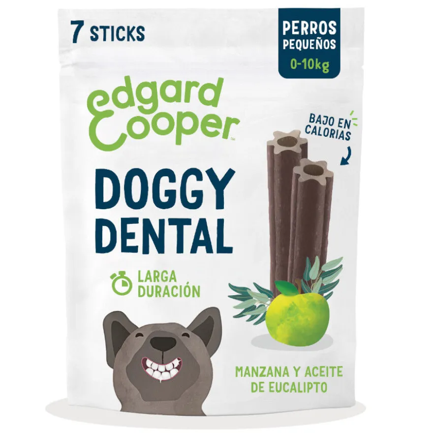 Edgard & Cooper Small Snacks Dentales Manzana y Eucalipto para perros