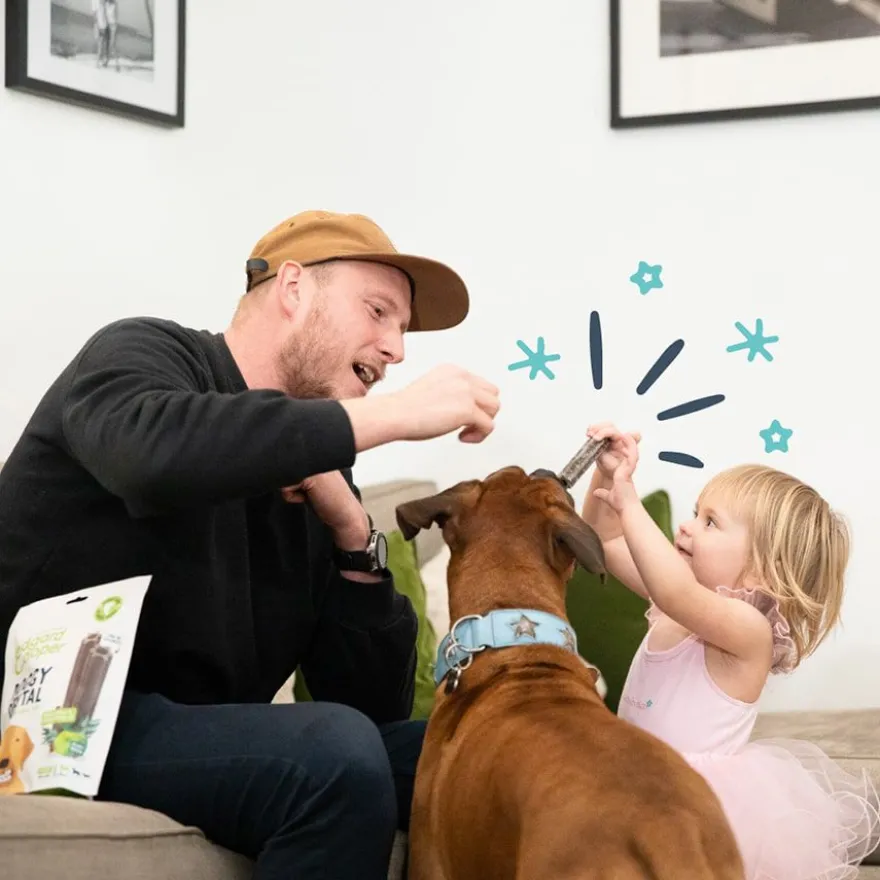 Edgard & Cooper Small Snacks Dentales Manzana y Eucalipto para perros
