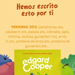 Edgard & Cooper Zanahoria y Calabacín pienso para perros