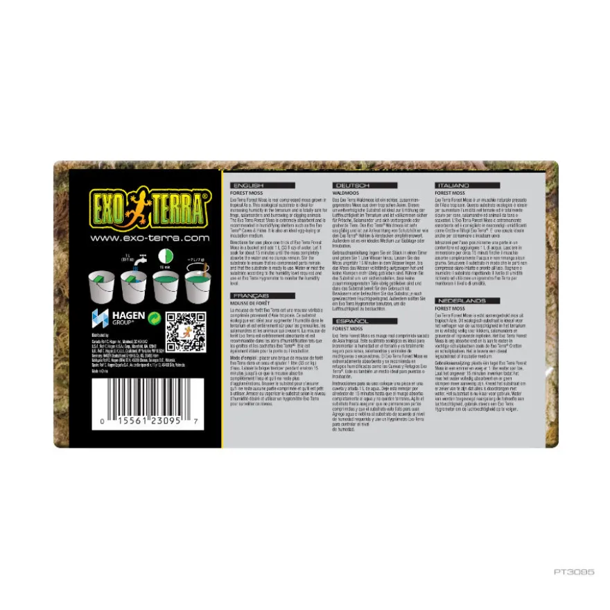 Exo Terra Forest Moss Substrato Natural para terrario húmedo