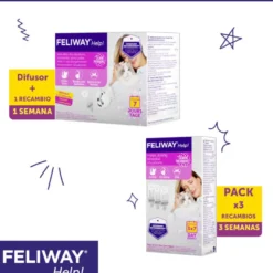 Feliway Help Difusor y Recambio con feromonas para el estrés ocasional