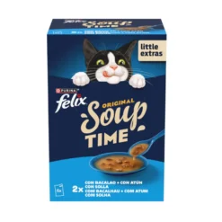 Felix Cat Sopa de Bacalao, Atún y Solla para gatos