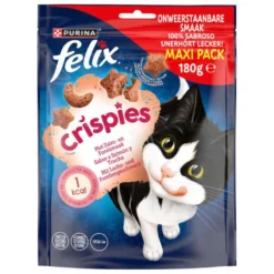 Felix Crispies Bocaditos de Salmón y Trucha Maxi para gatos