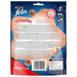 Felix Crispies Bocaditos de Salmón y Trucha Maxi para gatos