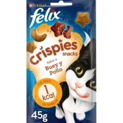 Felix Crispies Buey y Pollo Bocaditos para gatos