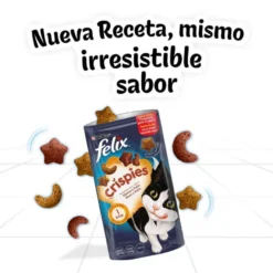 Felix Crispies Buey y Pollo Bocaditos para gatos