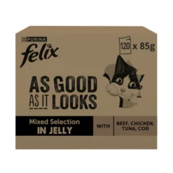 Felix Fantastic Selección de Sabores en Gelatina Sobre para gatos