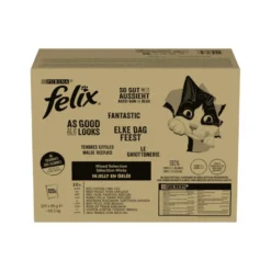 Felix Fantastic Selección de Sabores en Gelatina Sobre para gatos