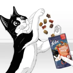Felix Party Mix Queso Bocaditos para gatos