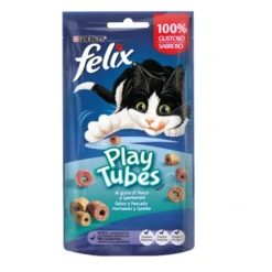 Felix Play Tubes Pescado y Gambas Bocaditos para gatos