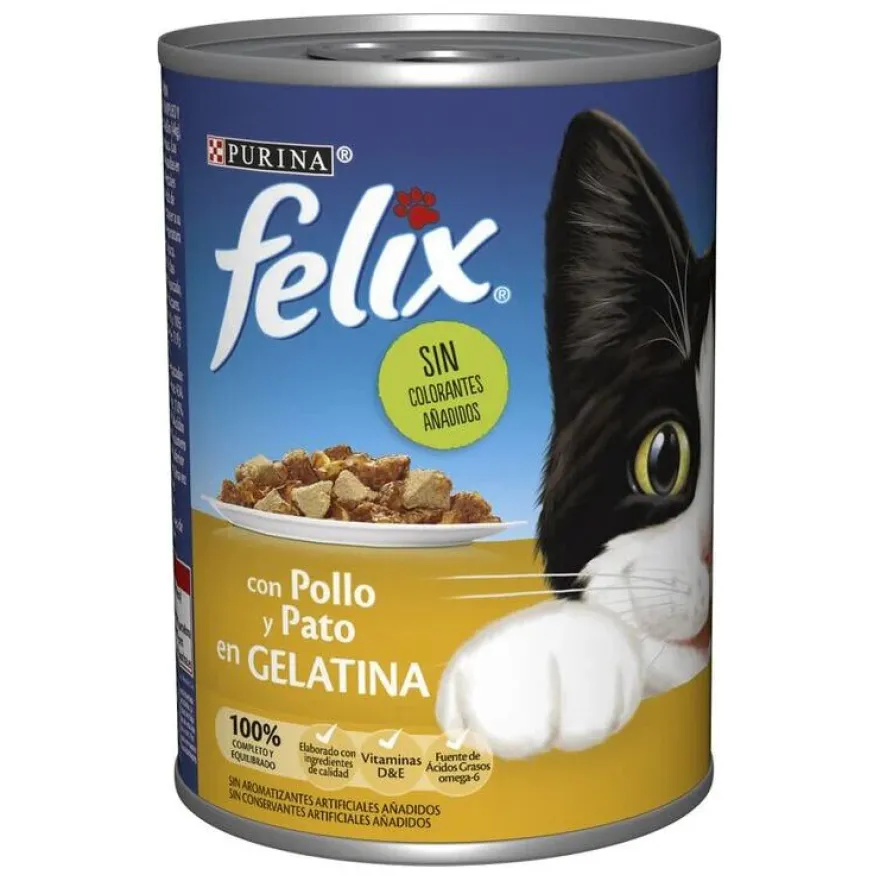 Felix Pollo y Pato en Gelatina lata