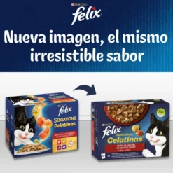 Felix Sensations Festín de Sabores sobres en gelatina para gatos