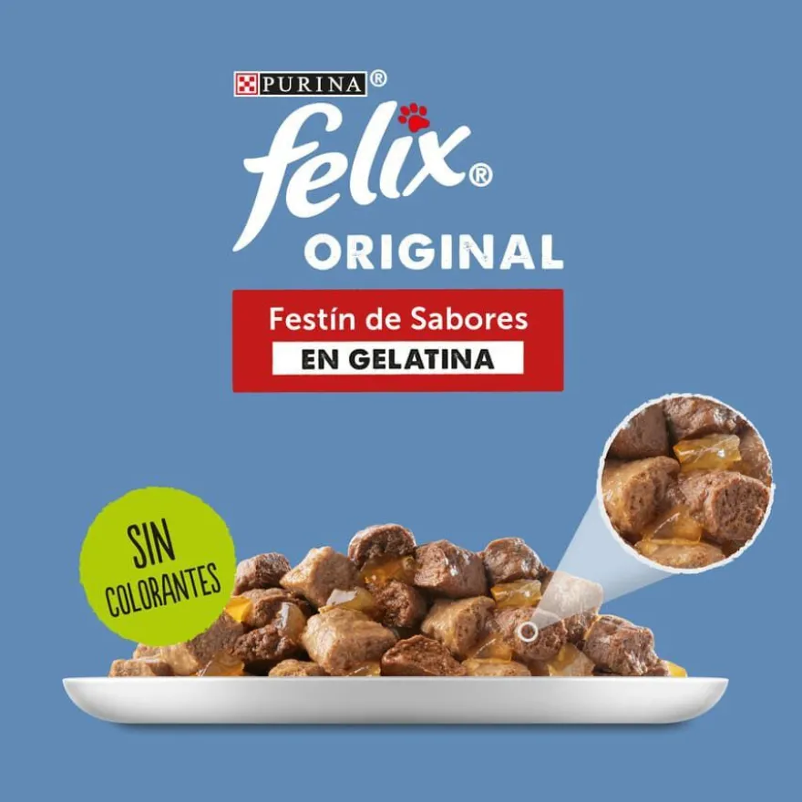 Felix Sensations Selección de Carnes sobres en gelatina - Multipack