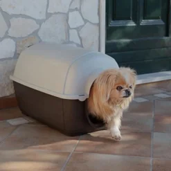 Ferplast Kenny Caseta de Plástico Marrón para perros