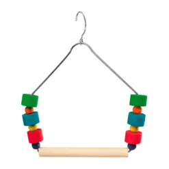Ferplast PA 4084 Columpio triangular con decoraciones para pájaros