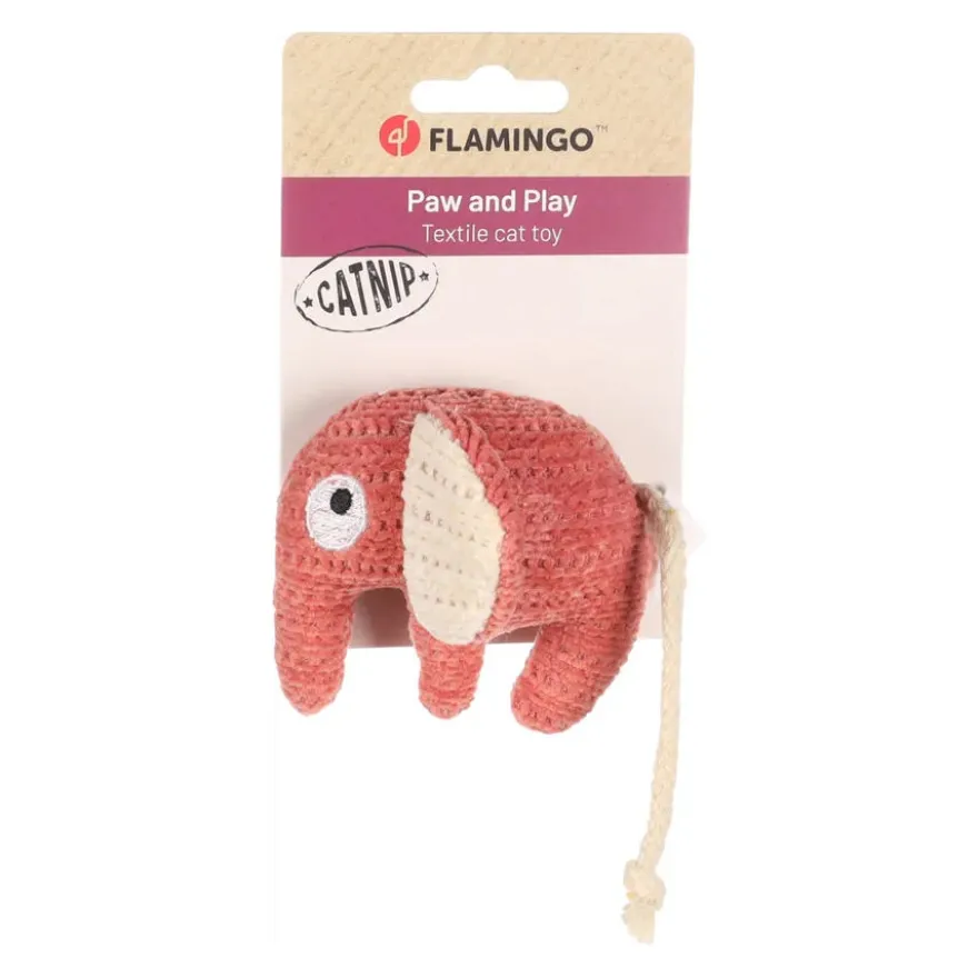 Flamingo Blaro Peluche Elefante Rojo para gatos