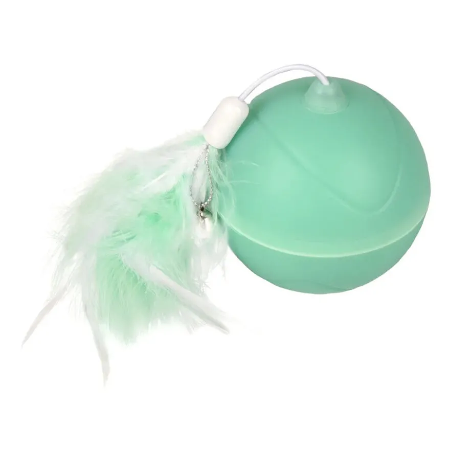 Flamingo bola interactiva para gatos color Verde