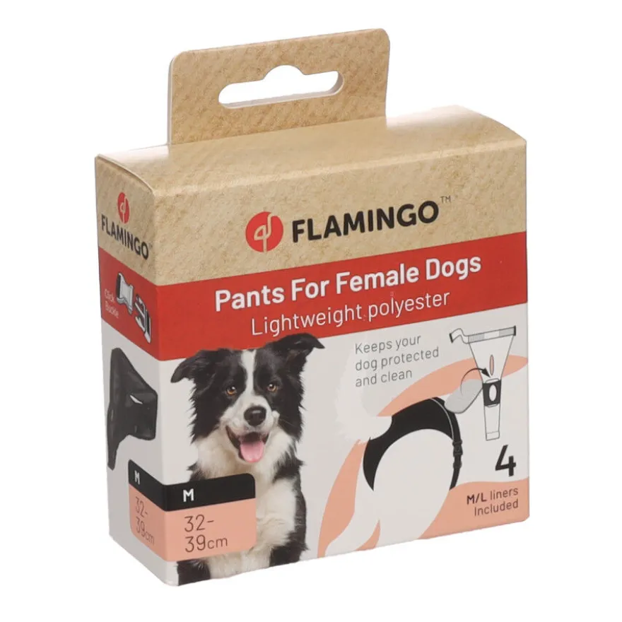 Flamingo Braguitas negras para perros