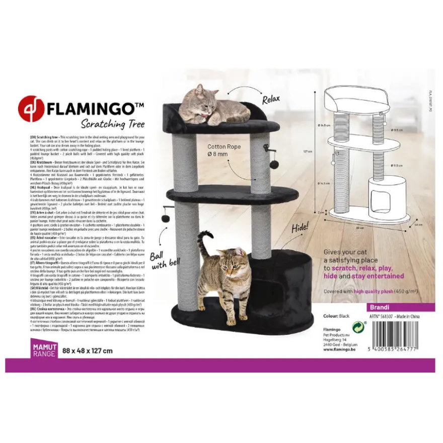 Flamingo Brandi Árbol Rascador con 2 niveles para gatos