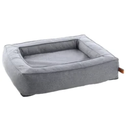 Flamingo Carlota Rectángulo Gris con Cremallera Cama para perros