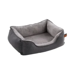 Flamingo Carlota Rectángulo Gris Claro cama cuna para perros