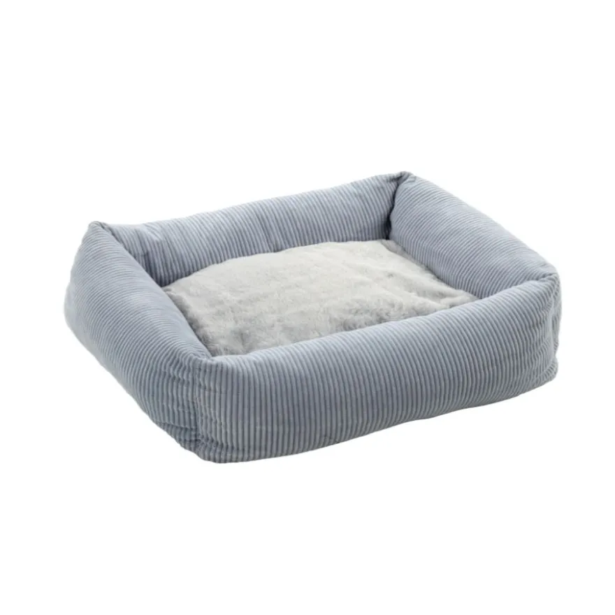 Flamingo Colette Rectángulo Azul cama cuna para perros