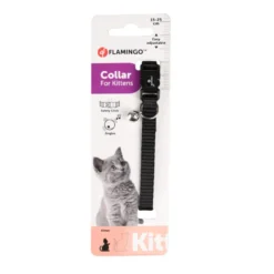 Flamingo Collar Ziggi Negro para gatitos
