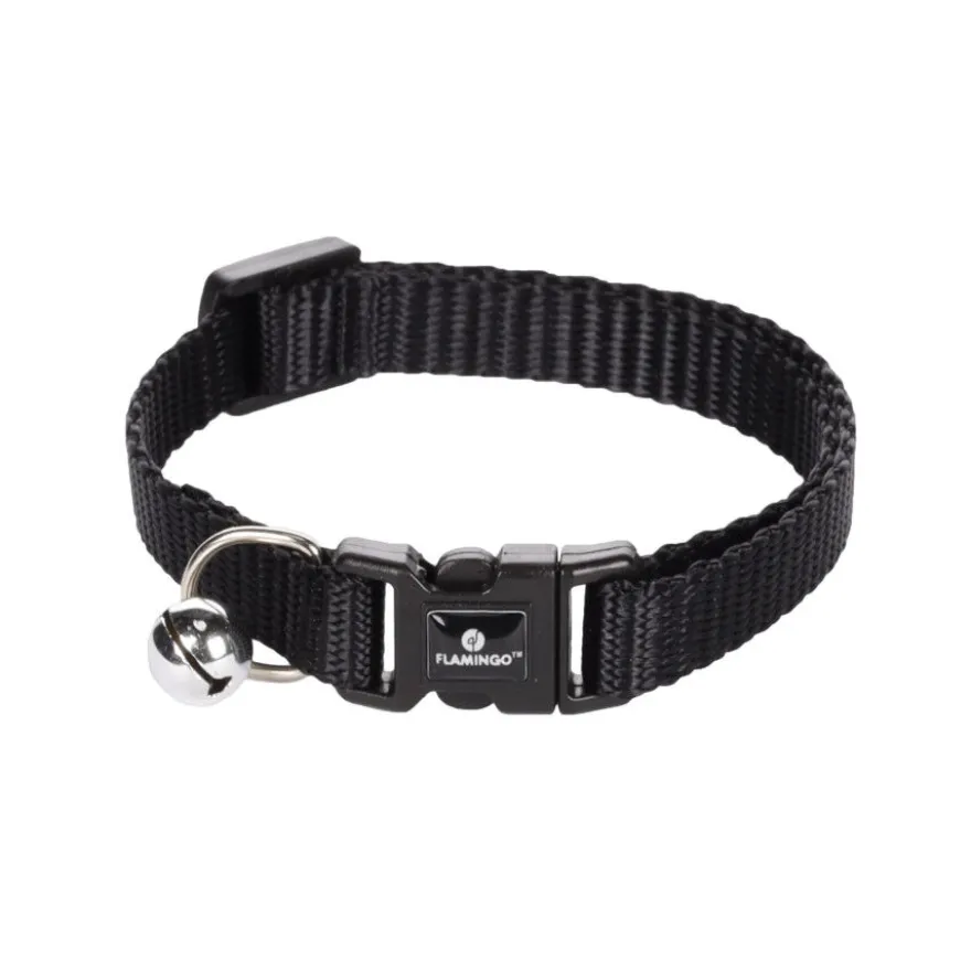 Flamingo Collar Ziggi Negro para gatos