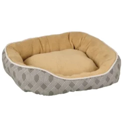 Flamingo Corvara Rectángulo Marrón cama cuna para perros
