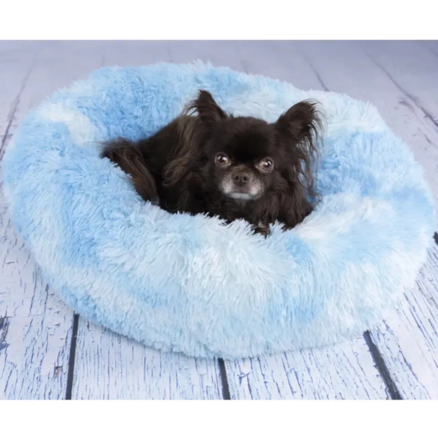 Flamingo Demi Redondo Azul cama para perros y gatos
